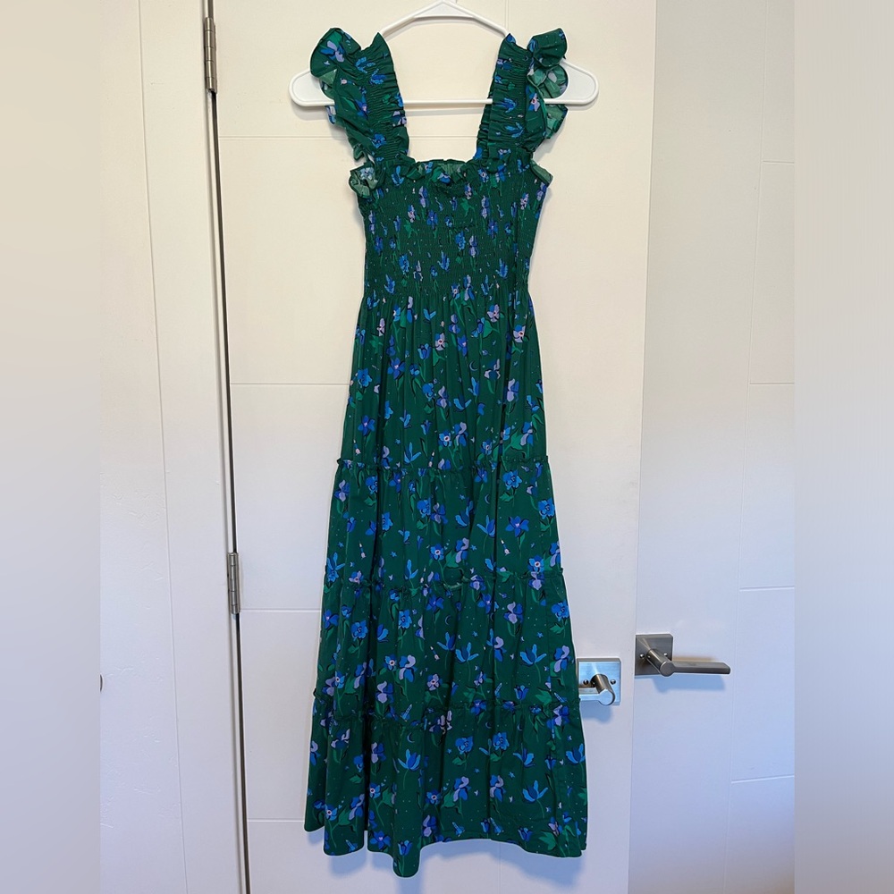 The Ellie Nap Dress - Emerald Space Floral